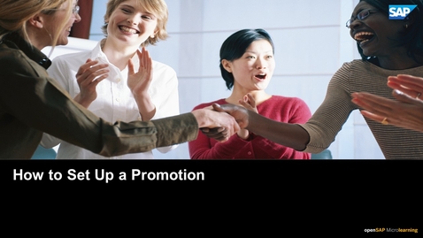 Thumbnail for entry How to Set Up a Promotion - SAP CPQ