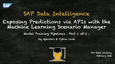 Sap machine learning training sales
