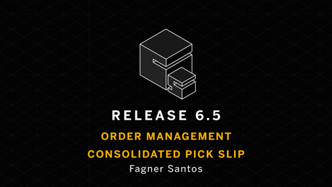Thumbnail for entry Order Management: Consolidated Pick Slip - SAP Hybris Commerce Release 6.5