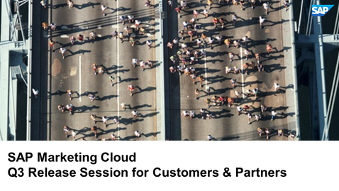 Thumbnail for entry SAP Marketing Cloud | What's New 2308 - Webcast