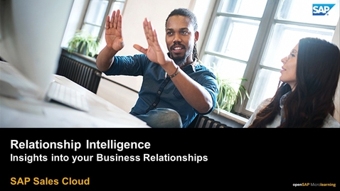 Thumbnail for entry [ARCHIVED] Relationship Intelligence - SAP Sales Cloud