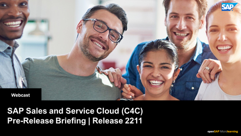 Thumbnail for entry SAP Sales &amp; Service Cloud 2211 Release Briefing - Webcast