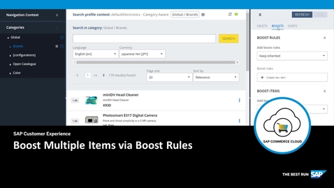 Thumbnail for entry Boost Multiple Items via Boost Rules - SAP Commerce Cloud