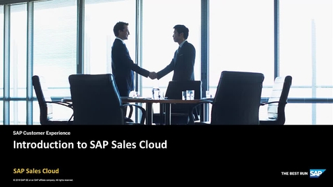 Thumbnail for entry Introduction - SAP Sales Cloud