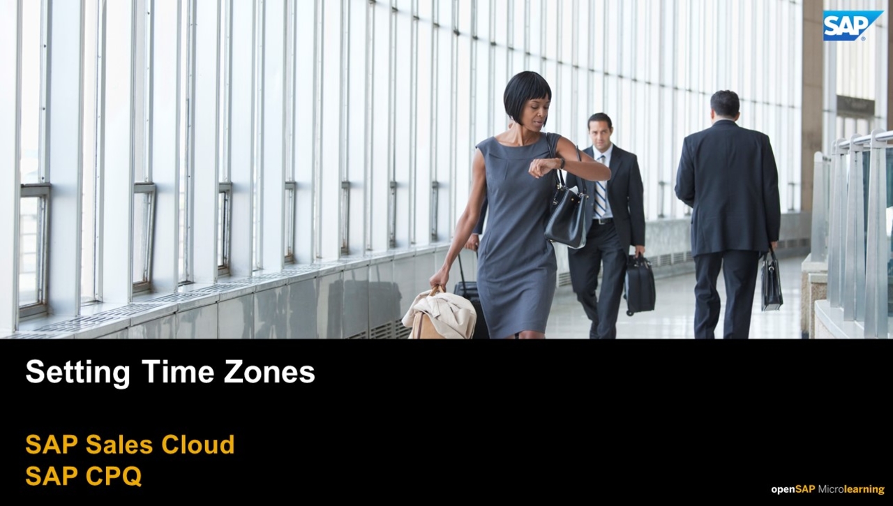 Setting Time Zones Sap Cpq Opensap Microlearning