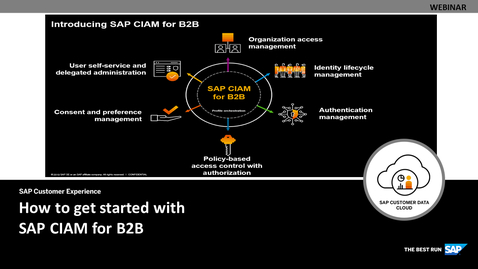 Thumbnail for entry [ARCHIVED] How to get started with SAP CIAM for B2B