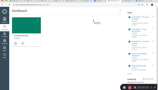 Kaltura in Canvas demo for Nick