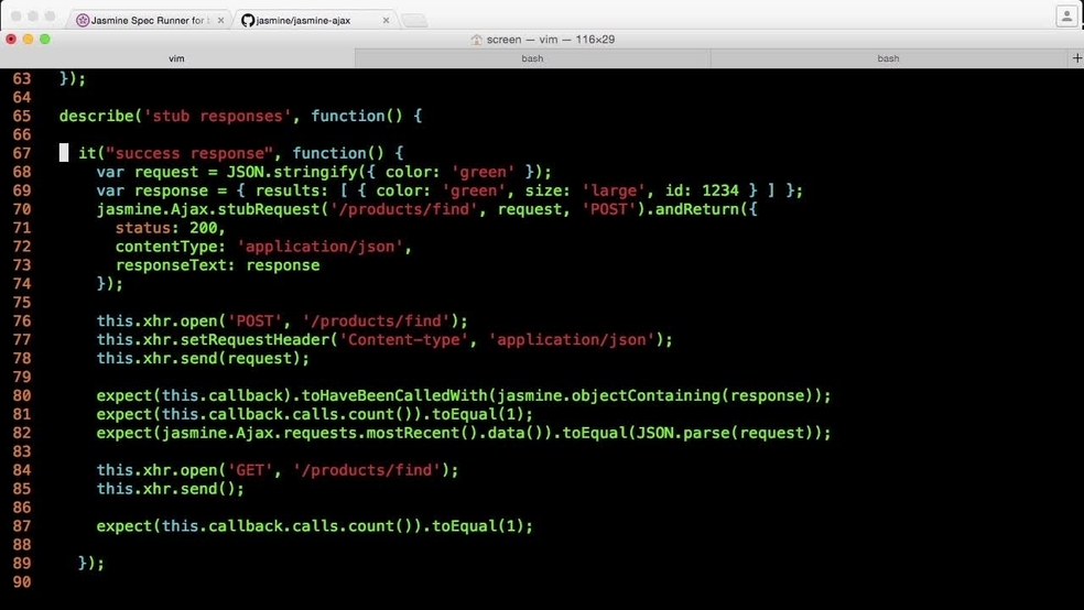 Mocking Ajax Responses Javascript Unit Testing Video