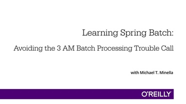Learning on sale spring batch