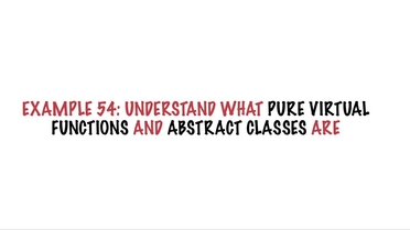 Example 54 Pure Virtual Functions And Abstract Classes Learn By