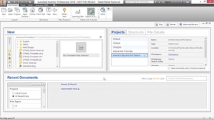 Sheet Metal Templates Advanced Autodesk Inventor 2016 Video
