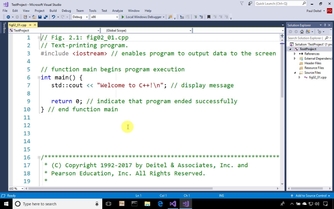 First C Program Output With Cout C 17 Fundamentals Part I