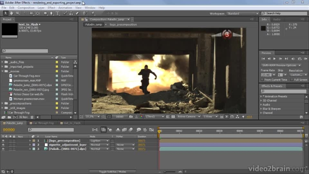 Exporting With Adobe Media Encoder Adobe After Effects Cs5 Learn By Video Video