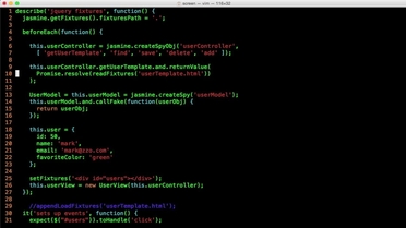 Testing With Jasmine Jquery Fixtures Javascript Unit Testing Video