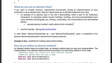 Abstract Class Java Interview Guide Video