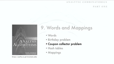 Coupon Collector Problem Analysis Of Algorithms Video