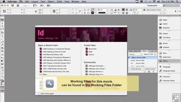 Creating A Transparent Design Adobe Indesign Cs6 Video