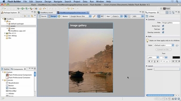 Working With The Viewmenu Mobile Development With Adobe Flash Professional Cs5 5 And Flash Builder 4 5 Learn By Video Video