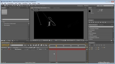 Adjusting Text Animation Presets Video Production With Adobe