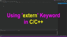 Using Extern Keyword In Our Code Learn And Master C Programming For Absolute Beginners Video