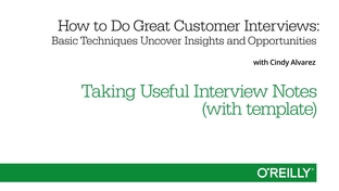 Taking Useful Interview Notes With Template Learning