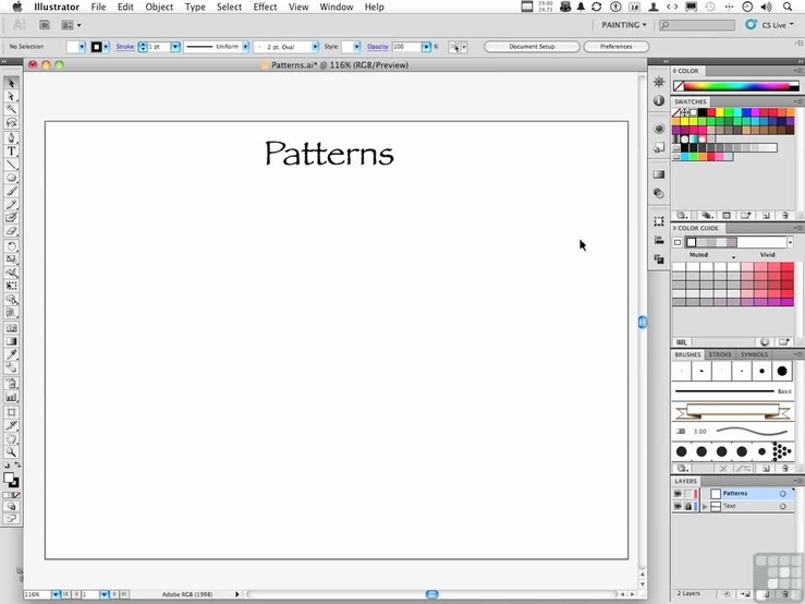 Working With Illustrator Patterns Adobe Illustrator Cs5 Video