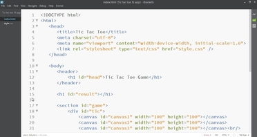 Step 1 Setting Things Up Onload Function 2d Game Development With Html5 Canvas Js Tic Tac Toe Game Video