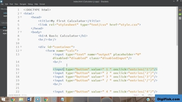 Making Changes In The Html Code And The Window Onload Function Learn Javascript Web App Development Build A Calculator App Video