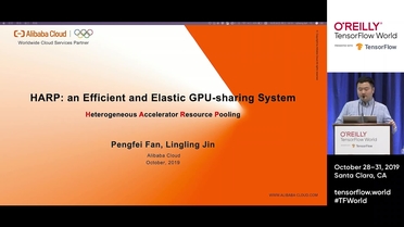 Harp An Efficient And Elastic Gpu Sharing System Lingling Jin Alibaba Pengfei Fan Alibaba O Reilly Tensorflow World 2019 Santa Clara Ca Video