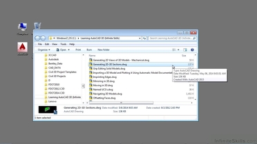 Generating 2d 3d Sections Learning Autodesk Autocad 3d 2015 Video