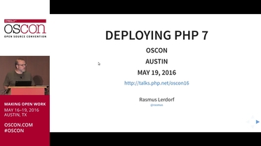 Deploying Php 7 Rasmus Lerdorf Etsy Oscon 2016 Video Compilation Video Rasmus lerdorf is known for having gotten the php project off the ground in 1995 and has he was an infrastructure architect at yahoo! o reilly