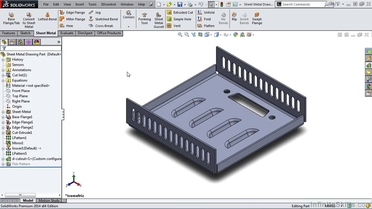 Sheet Metal Drawings Solidworks Sheet Metal Video