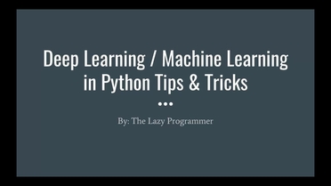 Lazy programmer machine learning discount
