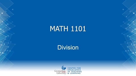 Thumbnail for MATH 1101 - Division