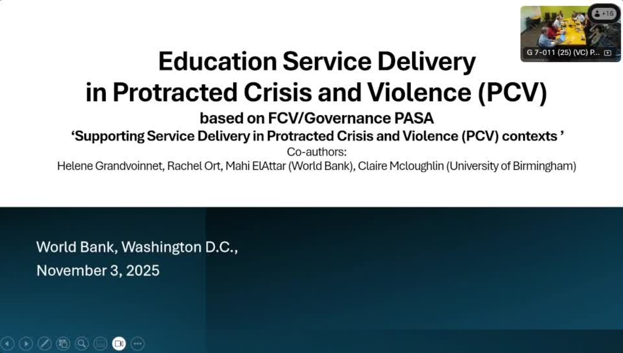 Who Delivers When the State Can't?  Rethinking Service Delivery in FCV Contexts