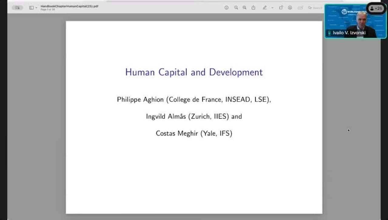  ECA Talk with Prof. Costas Meghir