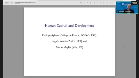Thumbnail for  ECA Talk with Prof. Costas Meghir