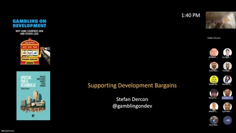 Thumbnail for Africa Prosperity Seminar Series: "Supporting Development Gambles