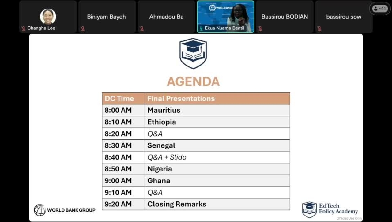 2026 EdTech Policy Academy for Africa - Final Presentation