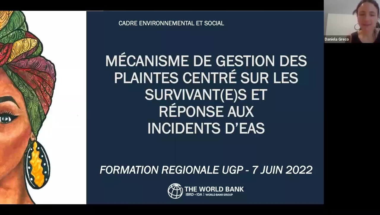 Mecanisme de Gestion des Plaintes Centre sur les Survivant(e)s et Response aux Incidents d'Eas. 7-juin-2022