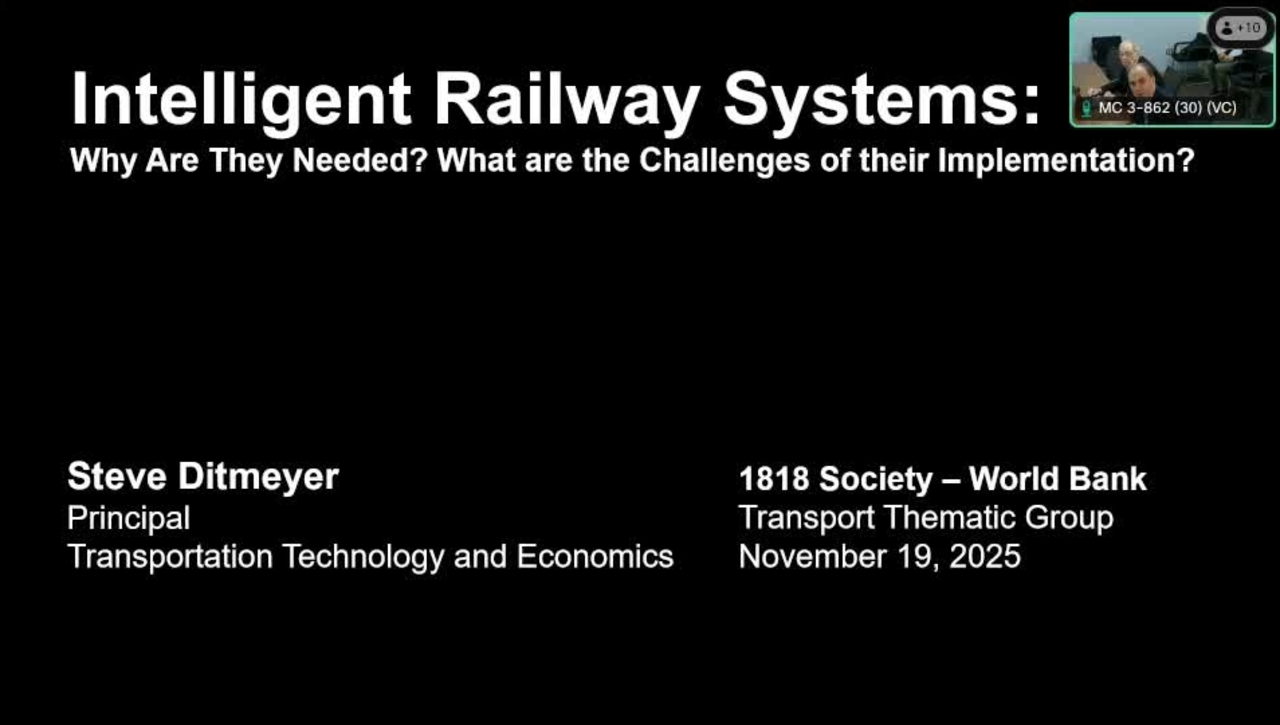 Intelligent Railway Systems: Why They Are Needed and the Challenges of their Implementation