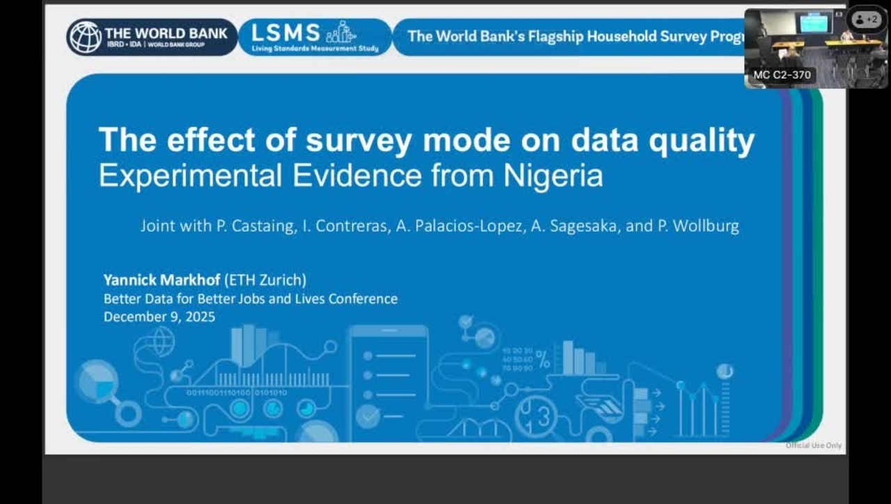 Day 2 - Room C2 370 - Better Data for Better Jobs and Lives: Innovations in Survey Measurement in the Age of AI