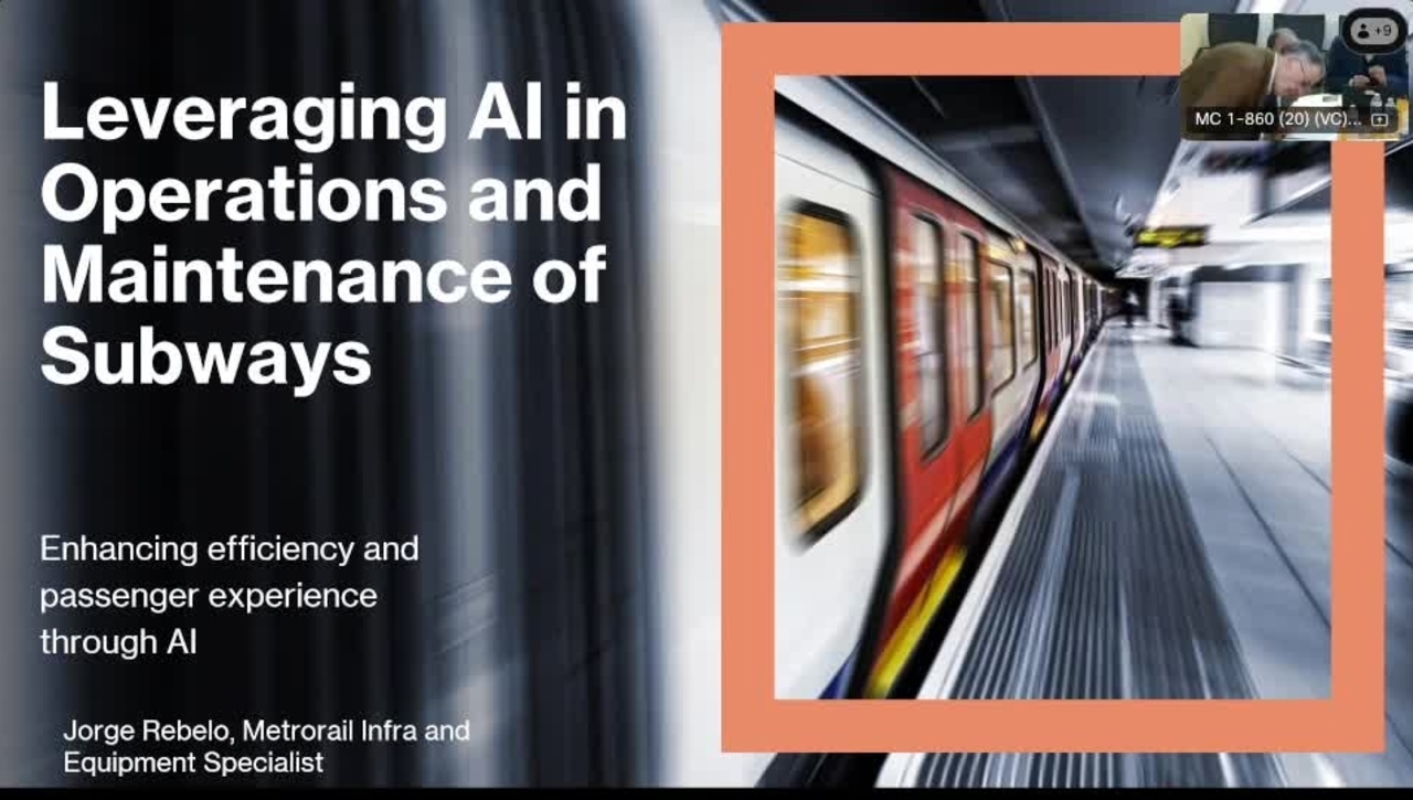 Leveraging Artificial Intelligence in Subways: Transforming Operations, Maintenance, and Asset Management Strategies