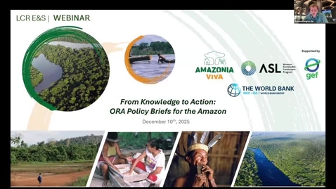Thumbnail for Webinar From Knowledge to Action – ORA Policy Briefs for the Amazon - Spanish
