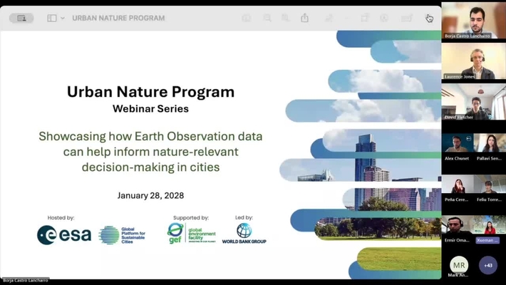 GPSC Urban Nature Webinar - Showcasing how Earth Observation can help inform nature-relevant decision-making in cities
