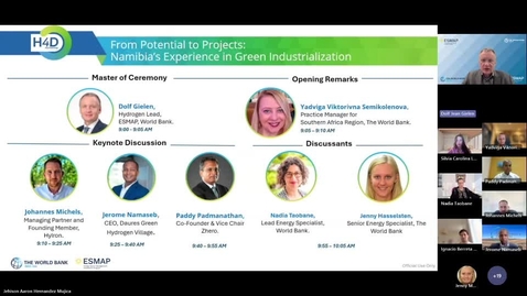Thumbnail for H4D - ESMAP Webinar Series: From Potential to Projects: Namibia’s Experience in Green Industrialization