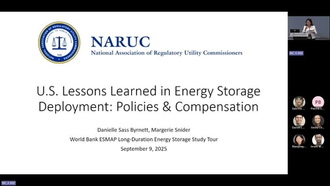 Thumbnail for ESMAP-IFC Energy Storage Study Tour 2025: Energy Storage Policies and Regulations - Session 6
