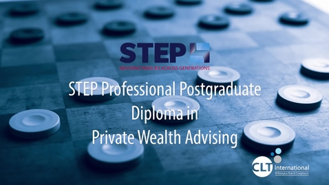 Thumbnail for entry STEP Professional Postgraduate Diploma in Private Wealth Advising