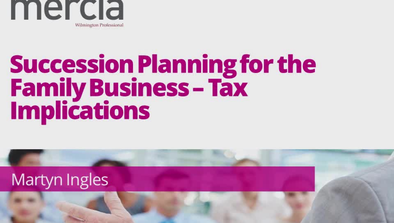 Copy of Succession Planning - Tax Implications
