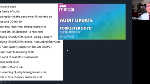 Thumbnail for entry Forrester Boyd - Audit Update - 6 September 2021